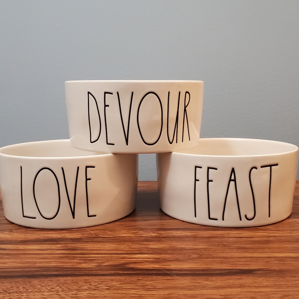 Rae Dunn Small Pet Bowls